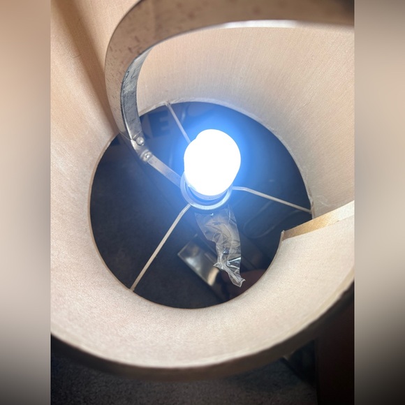 Rare Vintage Modernist Brass Double Shade Circular Table Lamp Sonneman Style MCM - Picture 11 of 11